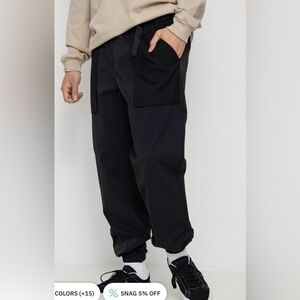 Brixton Men's Black Cargo Pants